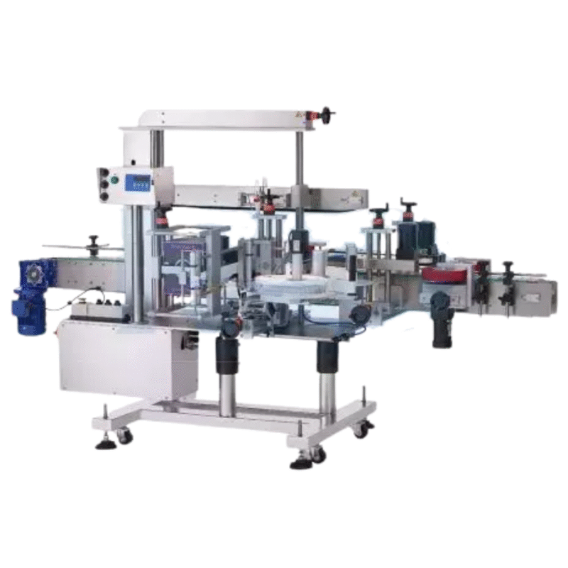 Automatic Front and Back Labeler Automatic level: Automated machine Labeling Motor: Stepper Motor Labeling Speed: 20~40 pcs/min (according to product and label size) Label Size: (Length) 20-300 mm, (Width) 10-100 mm Product Size: Diameter 20 mm - 125 mm, Height 30-160 mm Label Roll: Inner Diameter 75 mm, Outer Diameter 300 mm Accuracy: ± 1 mm Power Supply: 110 or 220 VAC, 50/60 Hz ※ Actual product specifications may vary