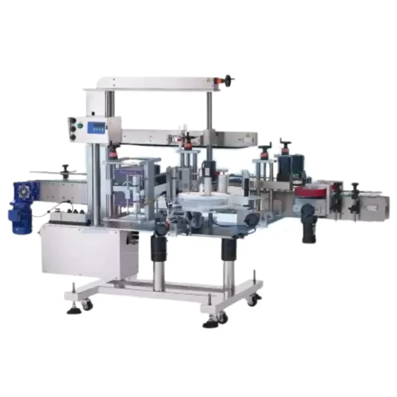 Automatic Front and Back Labeler Automatic level: Automated machine Labeling Motor: Stepper Motor Labeling Speed: 20~40 pcs/min (according to product and label size) Label Size: (Length) 20-300 mm, (Width) 10-100 mm Product Size: Diameter 20 mm - 125 mm, Height 30-160 mm Label Roll: Inner Diameter 75 mm, Outer Diameter 300 mm Accuracy: ± 1 mm Power Supply: 110 or 220 VAC, 50/60 Hz ※ Actual product specifications may vary