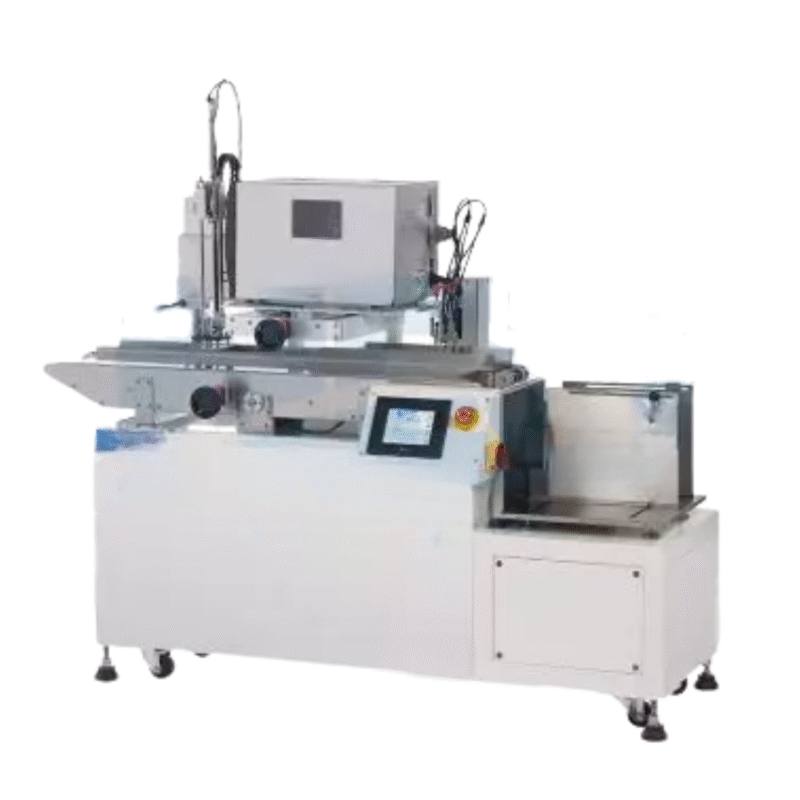 Automatic Print and Apply Labeling system with Bag Feeder Labelling Motor: Stepper Motor Labeling Speed: 10–30 pcs/min (depending on product and label size) Label Size: Length 10–100 mm, Width 10–100 mm Power Supply: 110 or 220 VAC, 50/60 Hz, Single Phase Machine Size: (L) 1700mm x (W) 500mm x (H) 1550mm