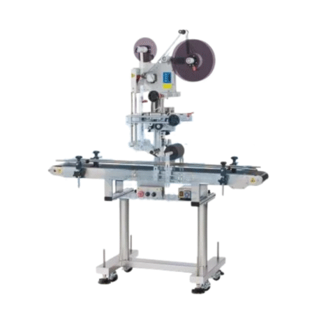 Automatic Top Labeling Machine Labeling Speed: 30–60 pcs/min (depends on label and product sizes) Label Size: (Length) 10–250 mm, (Width) 10–100 mm Label Roll: Inner Diameter 75 mm, Outer Diameter 300 mm Accuracy: ± 1 mm Labeling Length: 10–250 mm Power Supply: 110 or 220 VAC, 50/60 Hz, single phase Machine Size: (L) 1400 mm × (W) 750 mm × (H) 1459 mm