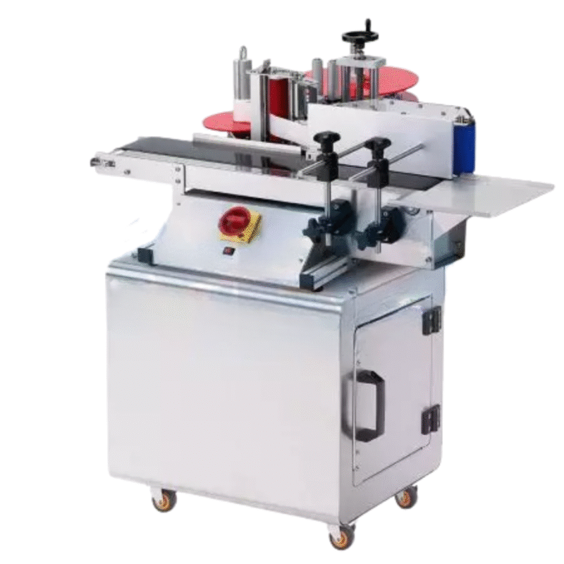 Exquisite Cabinet Free Set Round Bottle Labeler Speed: 20~50 pcs/ min (depends on containers and label size) Accuracy: ± 1mm Bottle size: diameter 16 mm- 90 mm/ height 30-160 mm Label type: Non-transparent adhesive label Label size: (W) 10~100mm / (L) 10~300mm Label reel: Inner diameter 75mm / Outer Diameter 300mm Supply power: 110V or 220VAC, 50/60Hz Net weight: 80 kg
