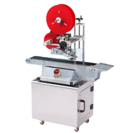 Top Label Applicator with Conveyor