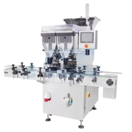 Automatic 12-channel Tablet & Capsule Counting Machine TM4600 Automation Level: Fully Automatic Tablet/Capsule Size : (Dia.)4~40mm; (H)>4mm: NO.000~NO.5 Counting Speed: 2200-6000 pcs/min (depending on product size and shape) Accuracy: 100% (with proper speed) Bottle Size : (Dia.)38-100mm; (H)60~220mm Power Supply : 110 or 220VAC, 50/60Hz, single phase (Electrical system per overseas regulations is available) Air Supply: 40~60 PSI Machine Size : (L)2100mm (W)1504mm (H)1754mm ※ Actual product specifications may vary
