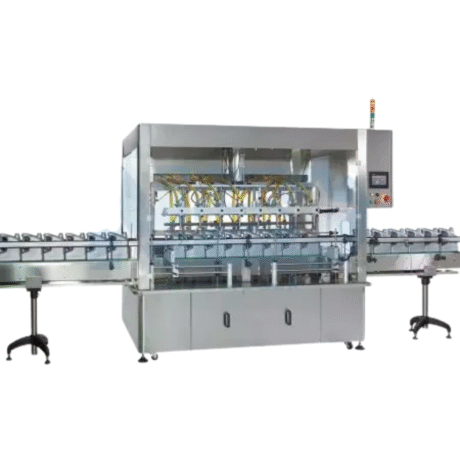 Automatic 8 Nozzles Gear Pump Liquid Filler Number of Nozzles： 8 Nozzles Automation Level： Fully automated Suitable Liquids： Free-flowing, under 40 degrees Celsius Filling Range：50~5000ml Filling Speed：50~250ml/sec Filling Precision：±0.5%~1% Suitable Containers： All types Power Supply：220 VAC, 50/60 Hz, 3 phase Machine Weight：500kg Machine Dimension：(L)4400mm (W)1900mm (H)2150mm *Actual machine specifications may vary