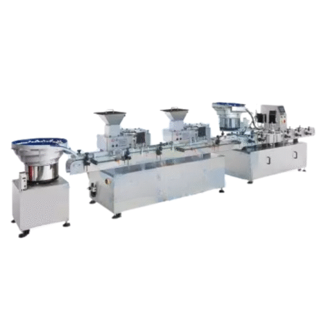 Tablet Counting Filling Line Capsule Counter Counting speed: 1200~2000 pcs/min (depends on product size) Tablet size: height> 2mm, diameter 2~40mm Accuracy: 100% at proper speed Air consumption: 2CFM at 90 PSI Voltage: 110 or 220 VAC Capping Machine Capping speed: 20~40 pcs/min (depends on bottle and cap size) Cap type: All kinds of screw caps Air consumption: 5Kg Voltage: 110 or 220 VAC Labeller Labeling speed: 20~60 pcs/min (depends on product and label size) Label size: (W) 10~100 mm / (L) 20~250mm Label reel: Inner diameter 75mm / Outer diameter 300mm Accuracy: ± 1mm Voltage: 110 or 220 VAC