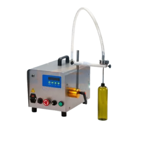 Tabletop Gear Pump Liquid Filling Machine (tabletop filling machine) Product type： Semi-automatic liquid filling machine Model： FG1000 Industries： Food, Chemical, Pharma, Biotech, Cosmetic Power supply：110V/220V, 50/60 Hz, single phase Apply to: Bottles/ Bags/ Pouches in various shapes and sizes Packaging material： Glass and plastic Filling range：50-4000 ml Filling speed: 50- 250 ml/sec Filling accuracy：0.5- 1% Machine weight: 17 kg. Dimension：(L) 480mm (W) 310mm (H) 270mm Manufacture in： Taiwan MOQ 1：set Customization: According to the liquid property Warranty: One year
