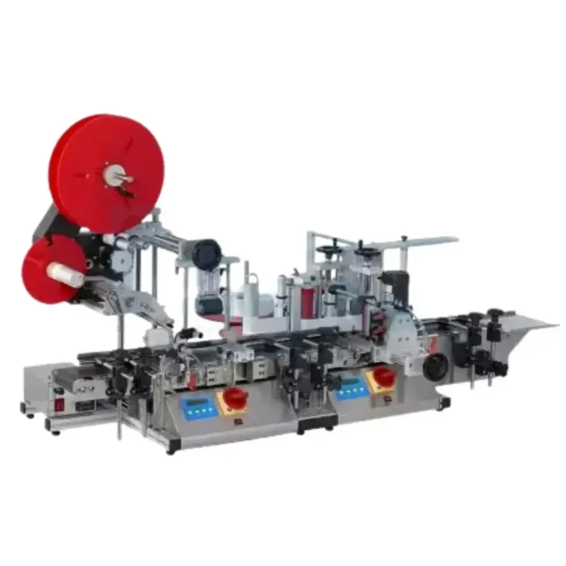 Tabletop Wrap Around and Top Labeler Powered by stepper motors Labeling Speed: 20-50 pcs/min (depending on your specific products and label sizes) Applicable bottle size: Diameter 16mm-100mm; Height 30mm-160mm Applicable Label Width/Length: 10 mm - 100 mm / 10 mm - 300 mm Label Roll: Inside 75mm; Outside 300mm Power Input: 110/220 VAC, 50/60 Hz Dimensions: (L) 1620mm (W) 950 mm (H) 810 mm