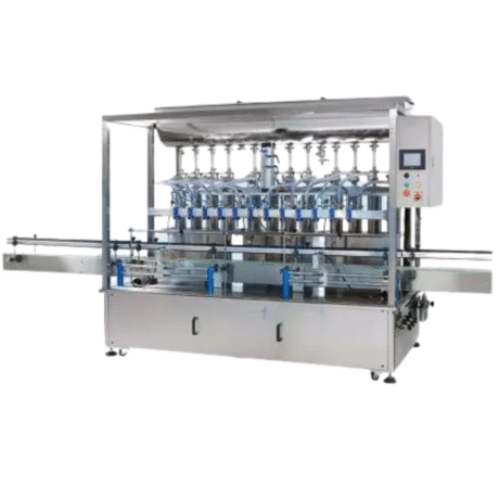 Twelve Nozzle Automatic Lubricant Oil Filling Machine (Piston Pump) Filling range: 1~5L (can be customized) Filling speed: 25~40 bottles/min Air pressure requirement: kg Power supply: 110V or 220VAC, 50/60Hz