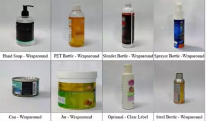 Tabletop Vertical Round Bottle Wrap Around Labeling Machine