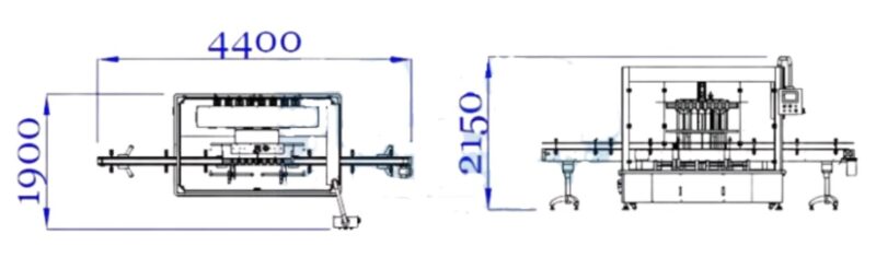 Automatic 8 Nozzles Gear Pump Liquid Filler