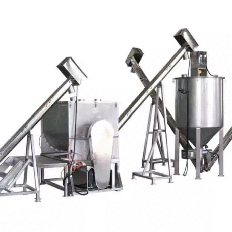 Grains Mixing and Transporting Packing System